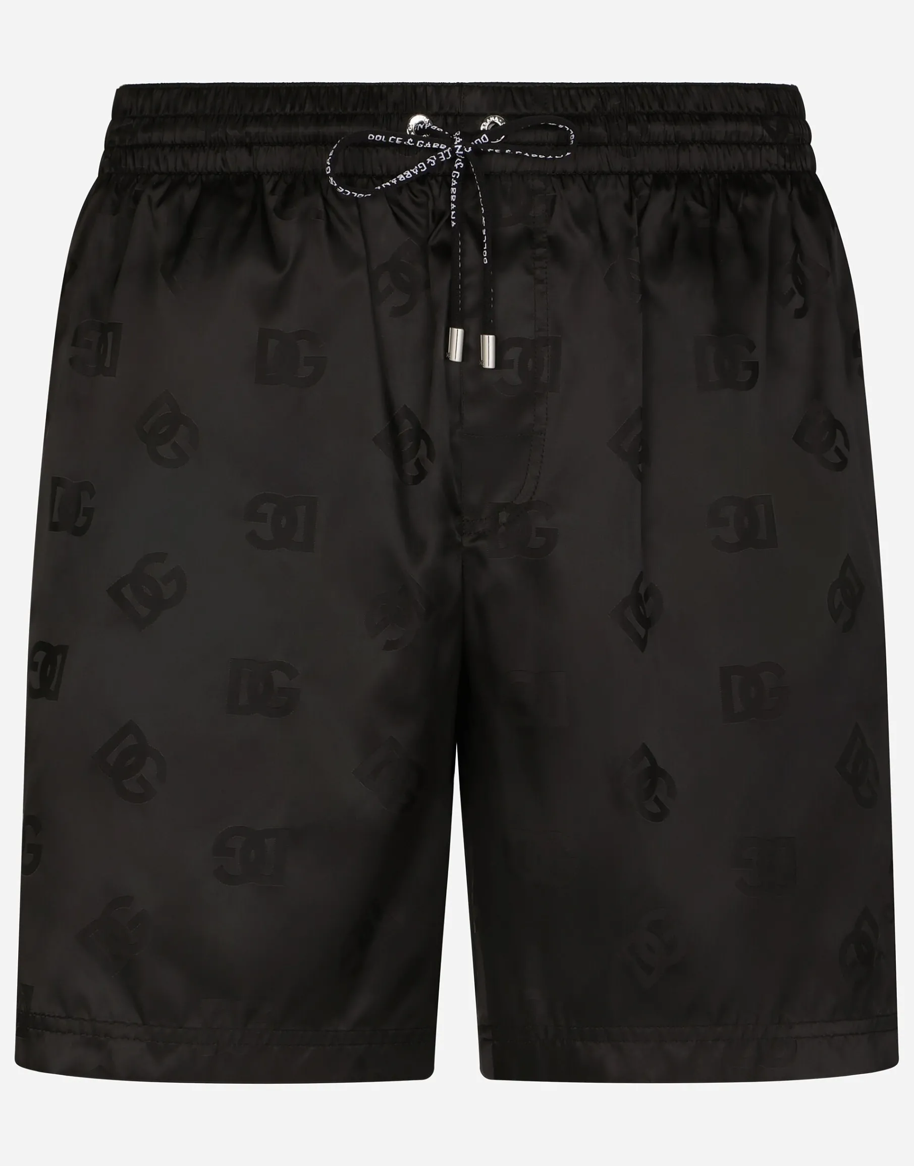 Mid-length jacquard swim trunks with DG Monogram