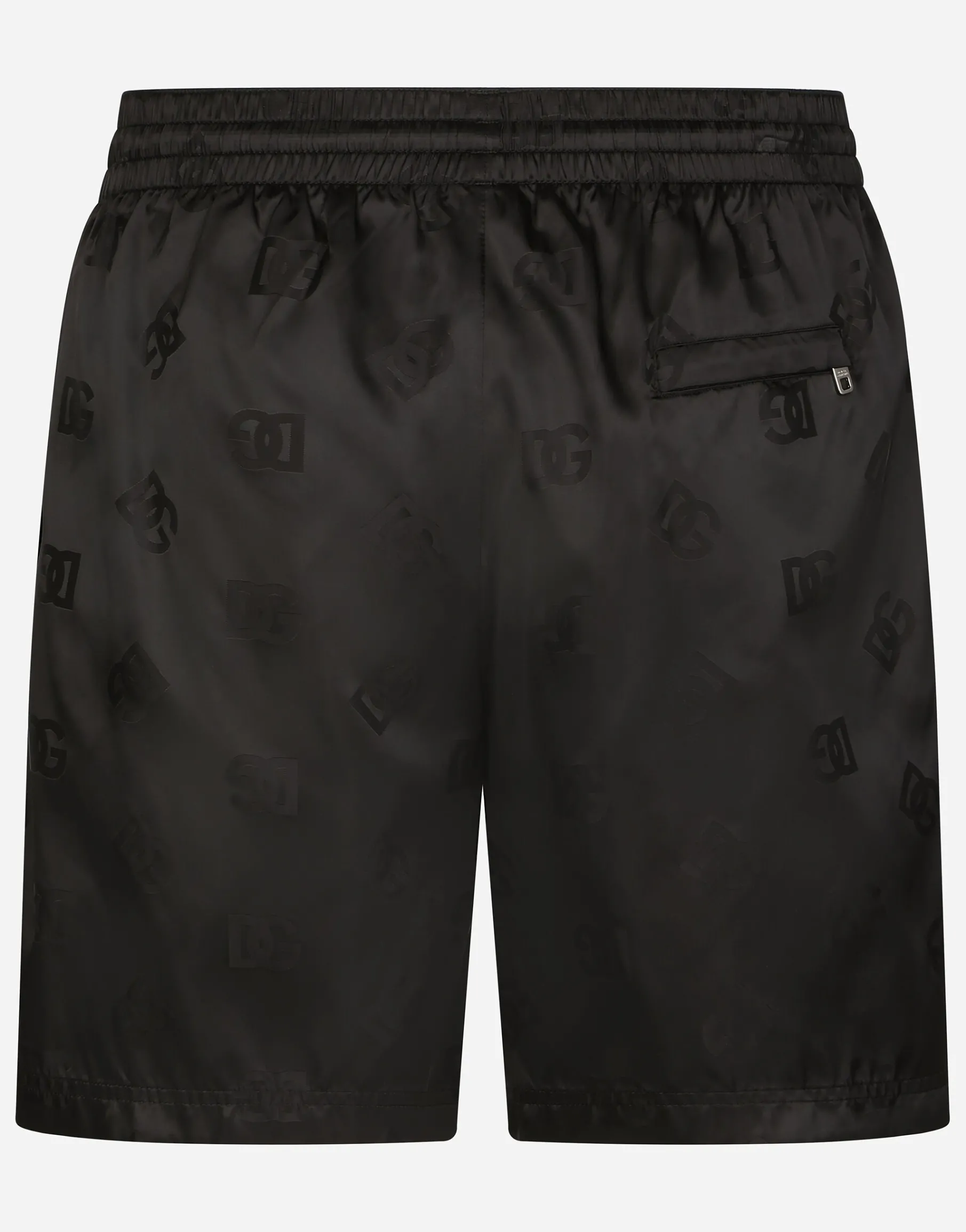 Mid-length jacquard swim trunks with DG Monogram