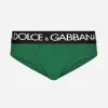 Mid-rise briefs in two-way stretch cotton jersey