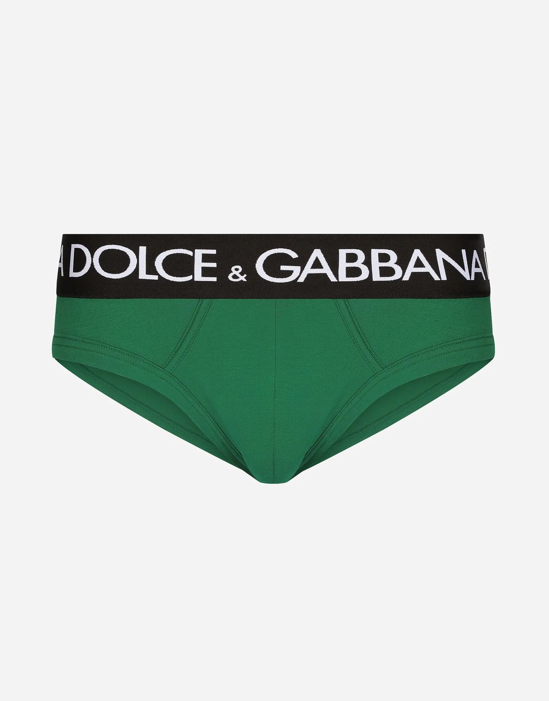 Mid-rise briefs in two-way stretch cotton jersey