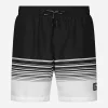 Mid-rise swim trunks with DG print