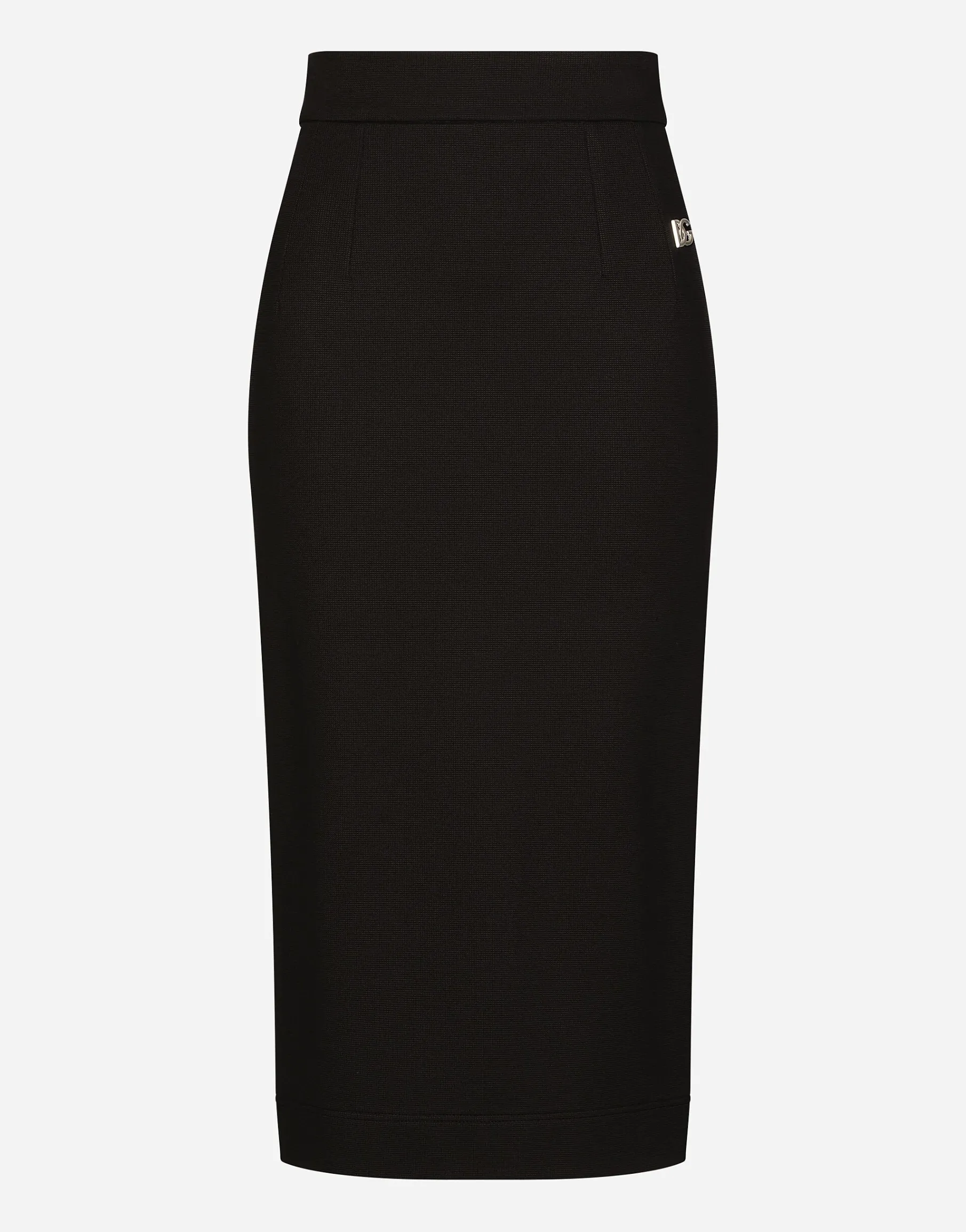 Milano rib midi skirt