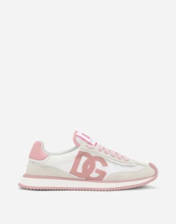 Mixed-material DG CUSHION sneakers
