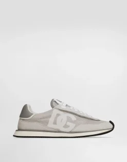 Mixed-material DG CUSHION sneakers