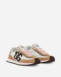 Mixed-material DG CUSHION sneakers