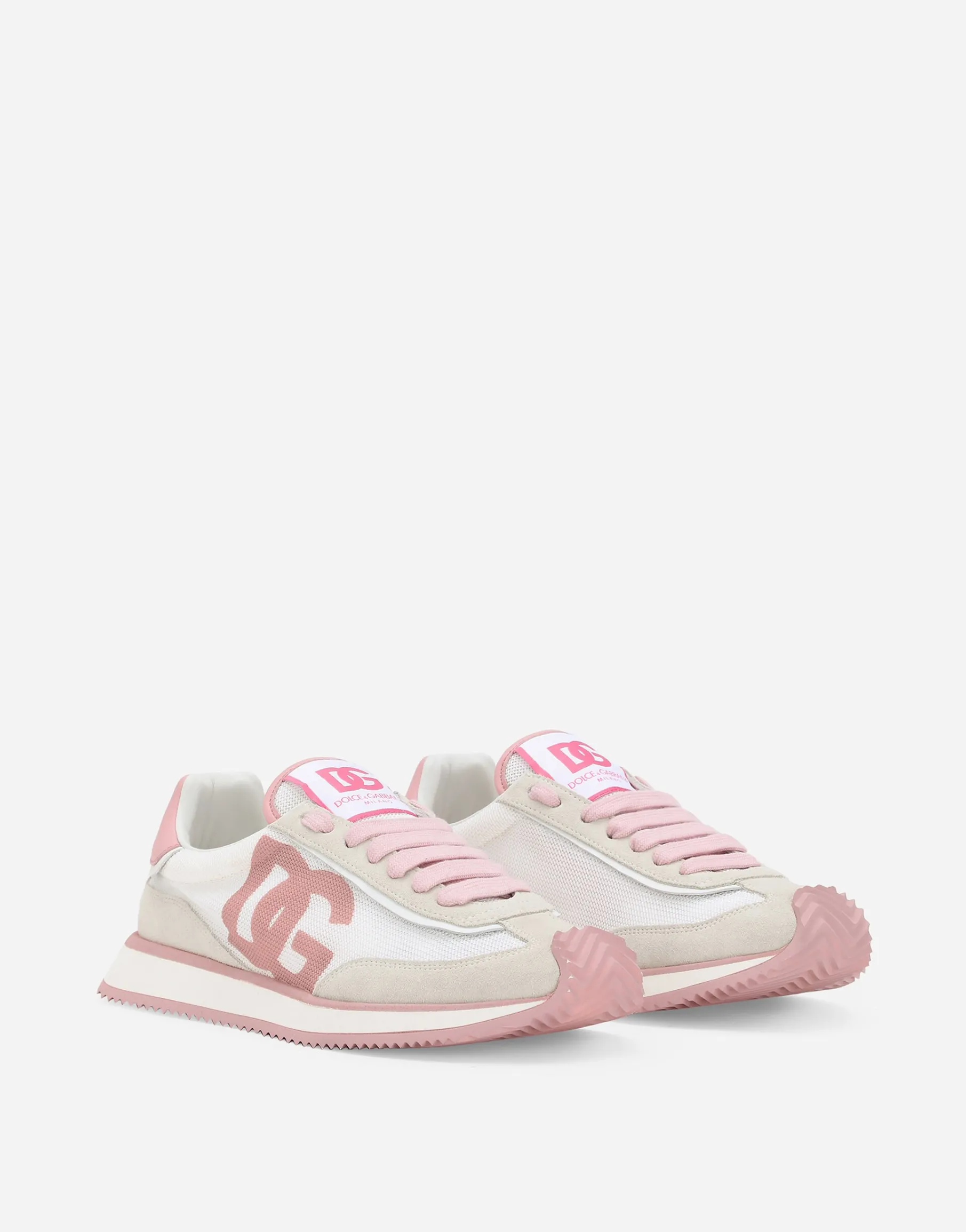 Mixed-material DG CUSHION sneakers
