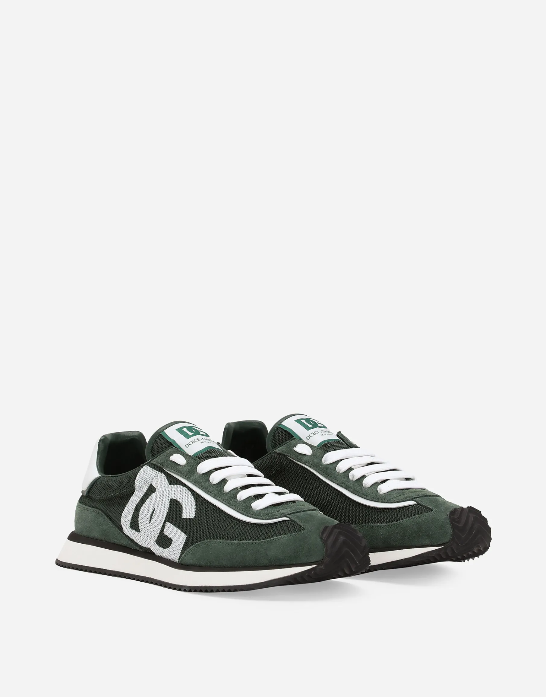 Mixed-material DG CUSHION sneakers