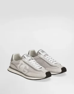 Mixed-material DG CUSHION sneakers