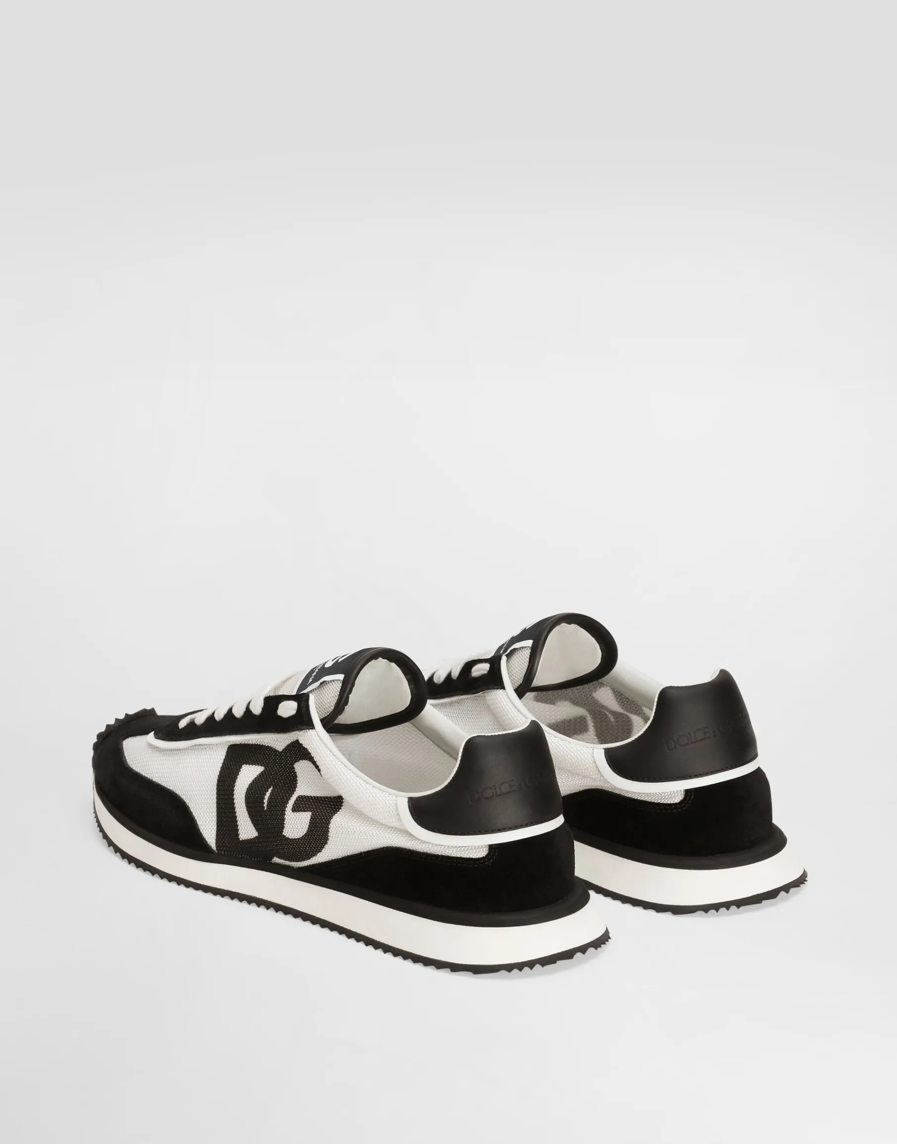 Mixed-material DG CUSHION sneakers