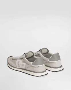 Mixed-material DG CUSHION sneakers