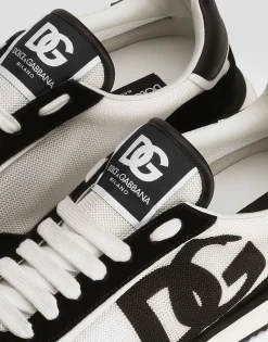 Mixed-material DG CUSHION sneakers