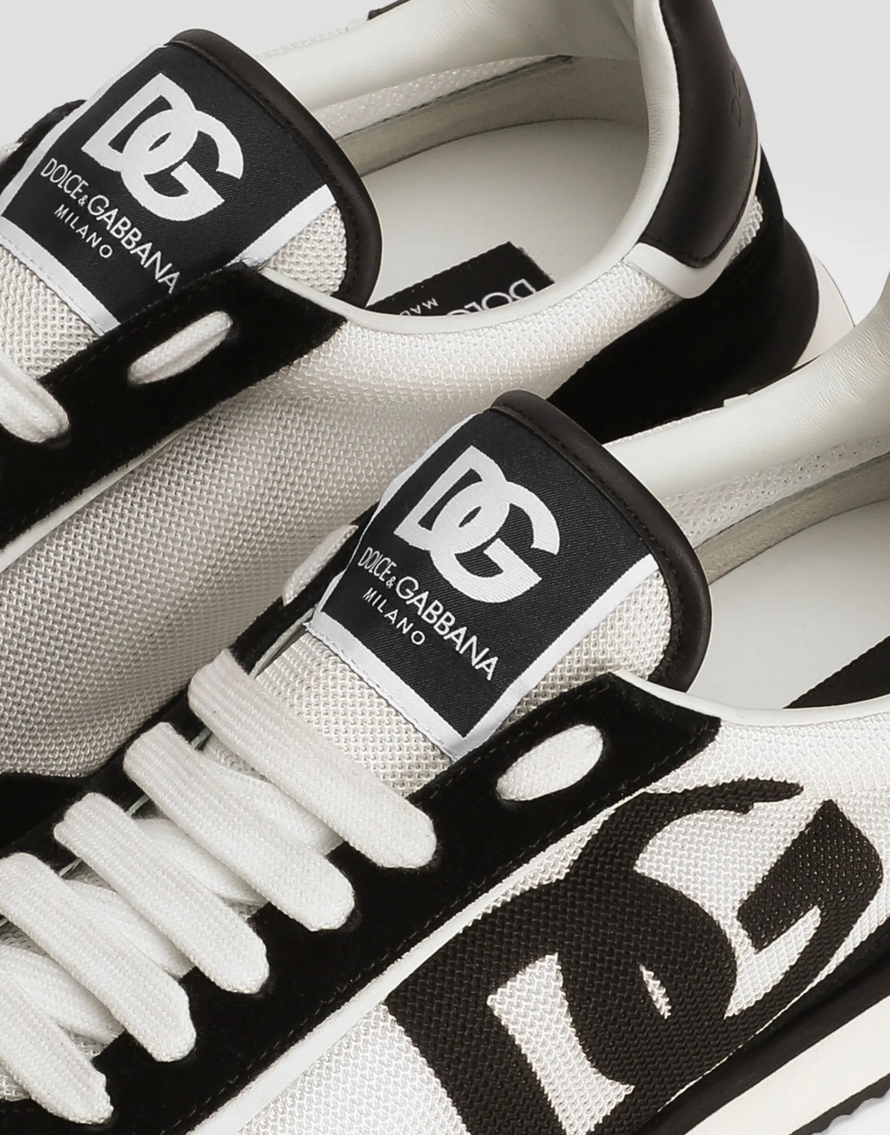 Mixed-material DG CUSHION sneakers