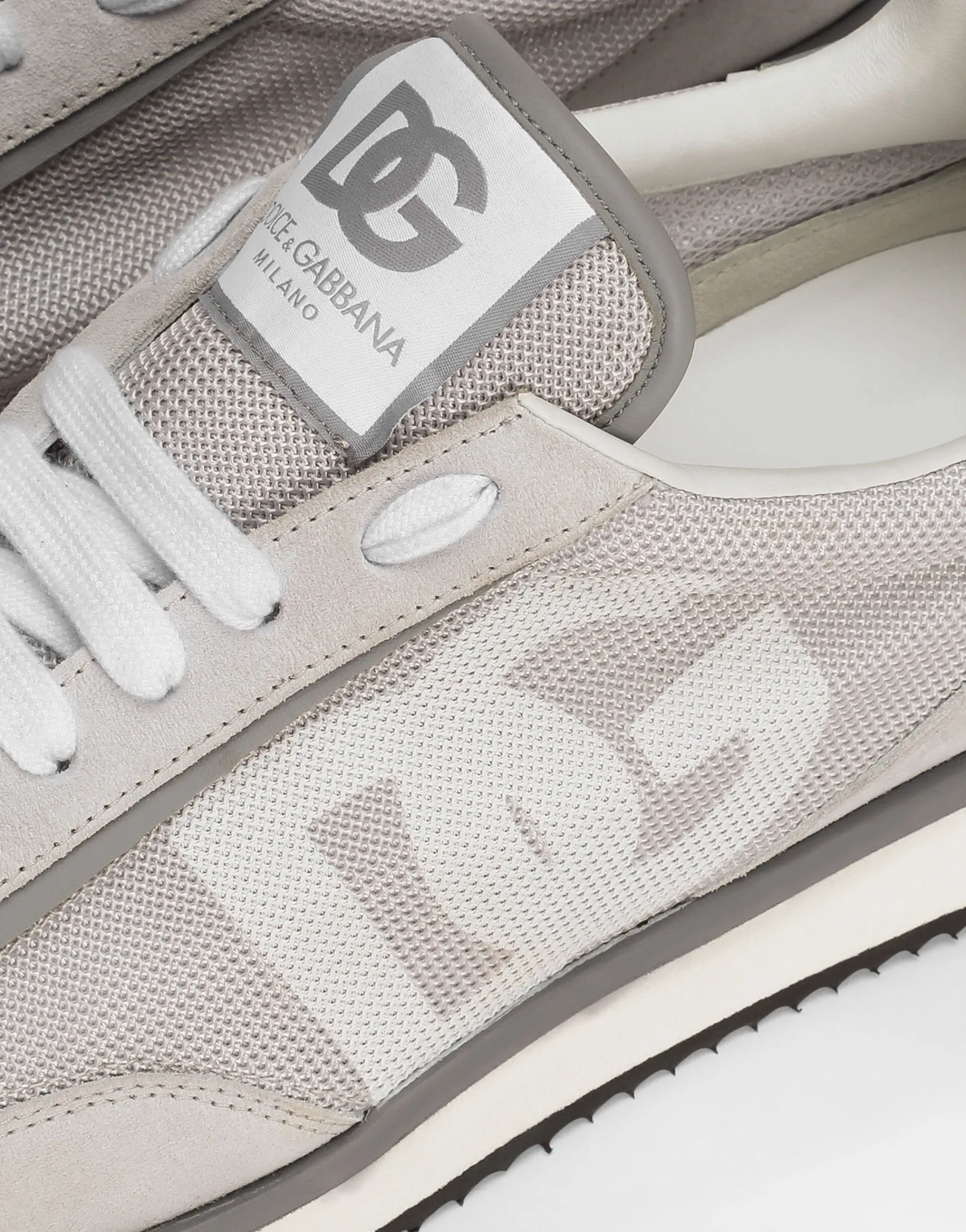 Mixed-material DG CUSHION sneakers