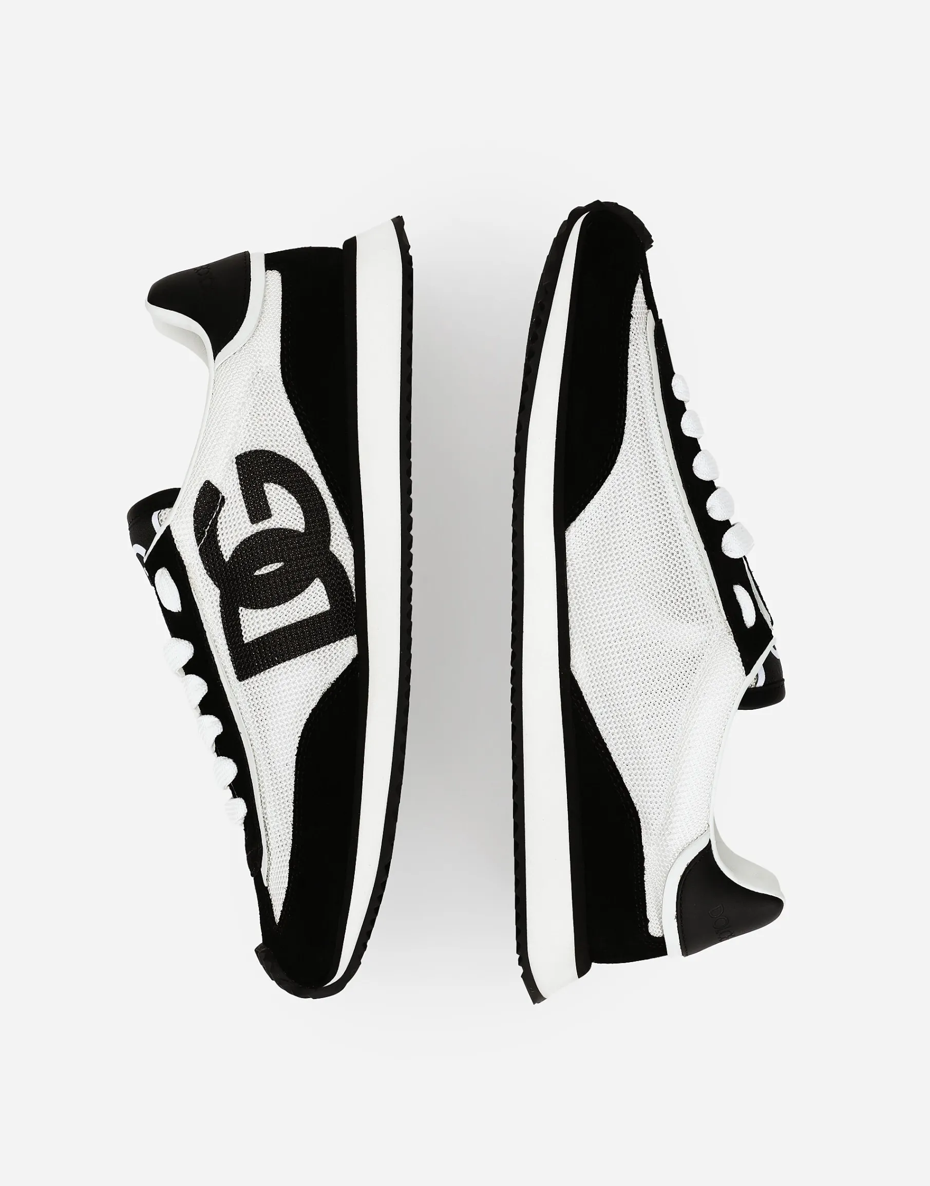 Mixed-material DG CUSHION sneakers