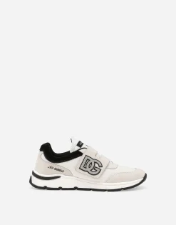 Mixed-material sneakers