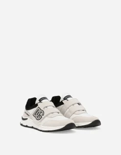 Mixed-material sneakers