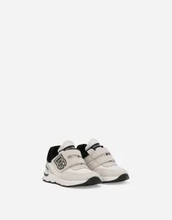 Mixed-material sneakers