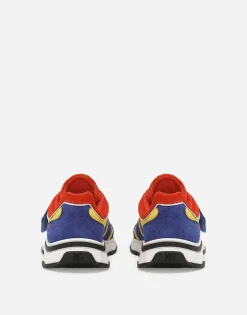 Mixed-material sneakers