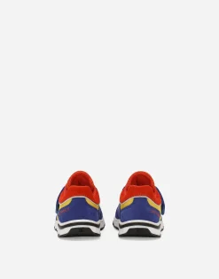 Mixed-material sneakers