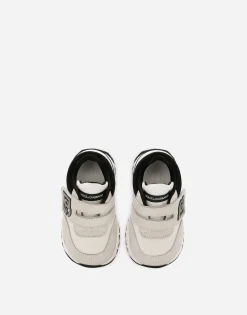 Mixed-material sneakers
