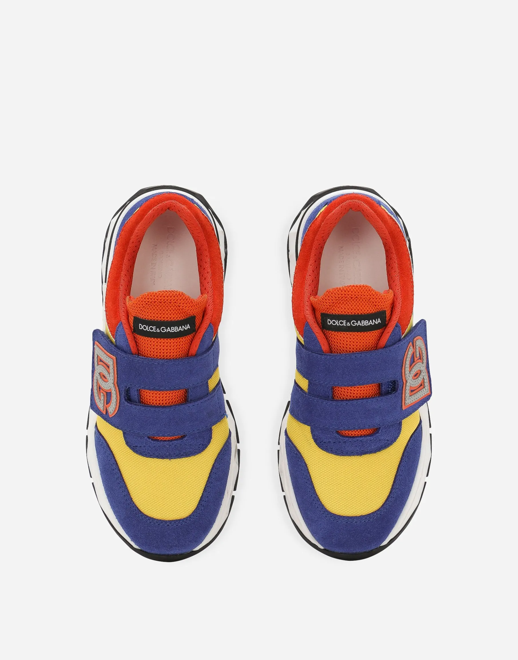 Mixed-material sneakers