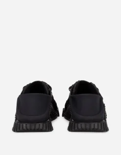 Mixed-materials NS1 slip-on sneakers