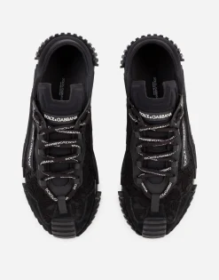 Mixed-materials NS1 slip-on sneakers