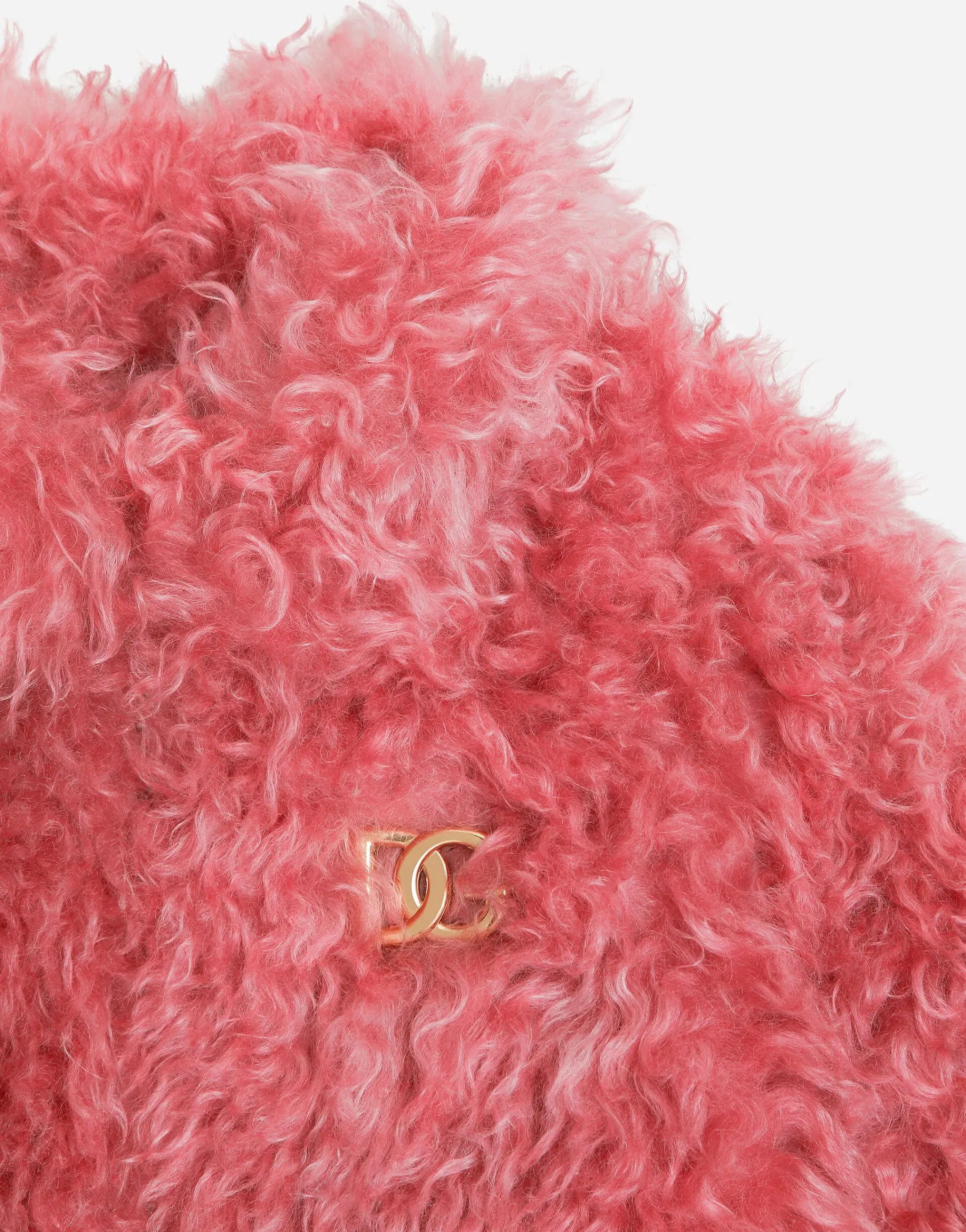 Mohair fur jacket with DG logo