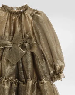 Moiré jacquard dress