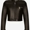 Nappa leather biker jacket