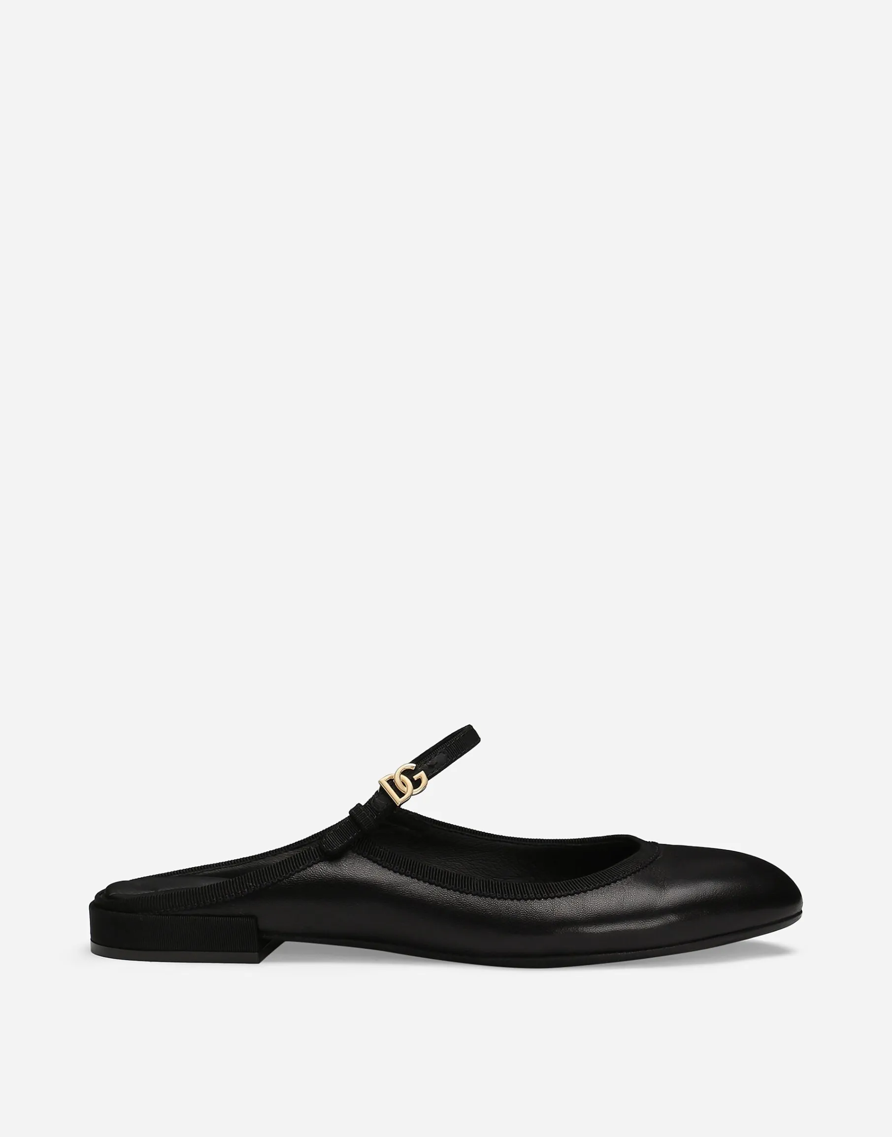 Nappa leather mules