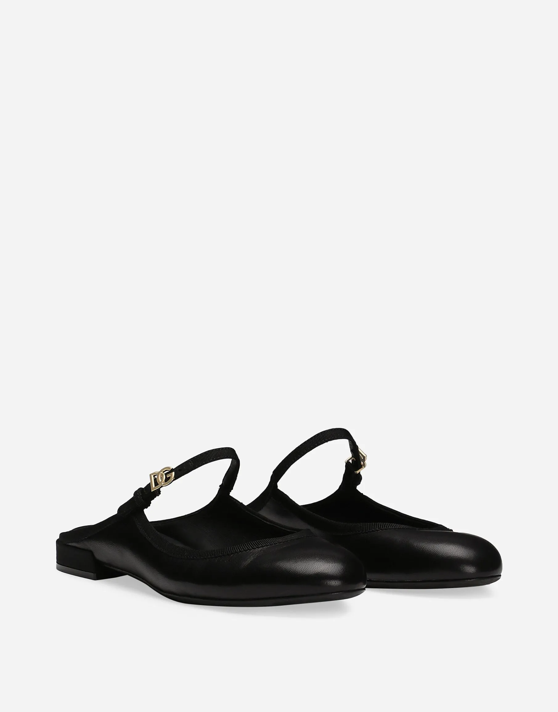 Nappa leather mules