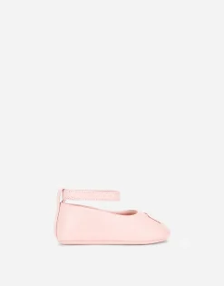 Nappa leather newborn ballet flats