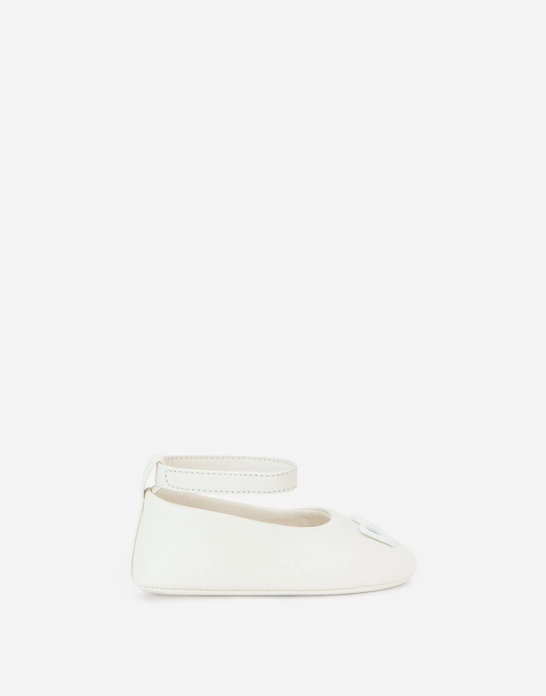 Nappa leather newborn ballet flats