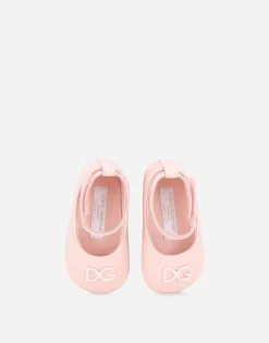 Nappa leather newborn ballet flats