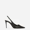 Nappa leather slingbacks