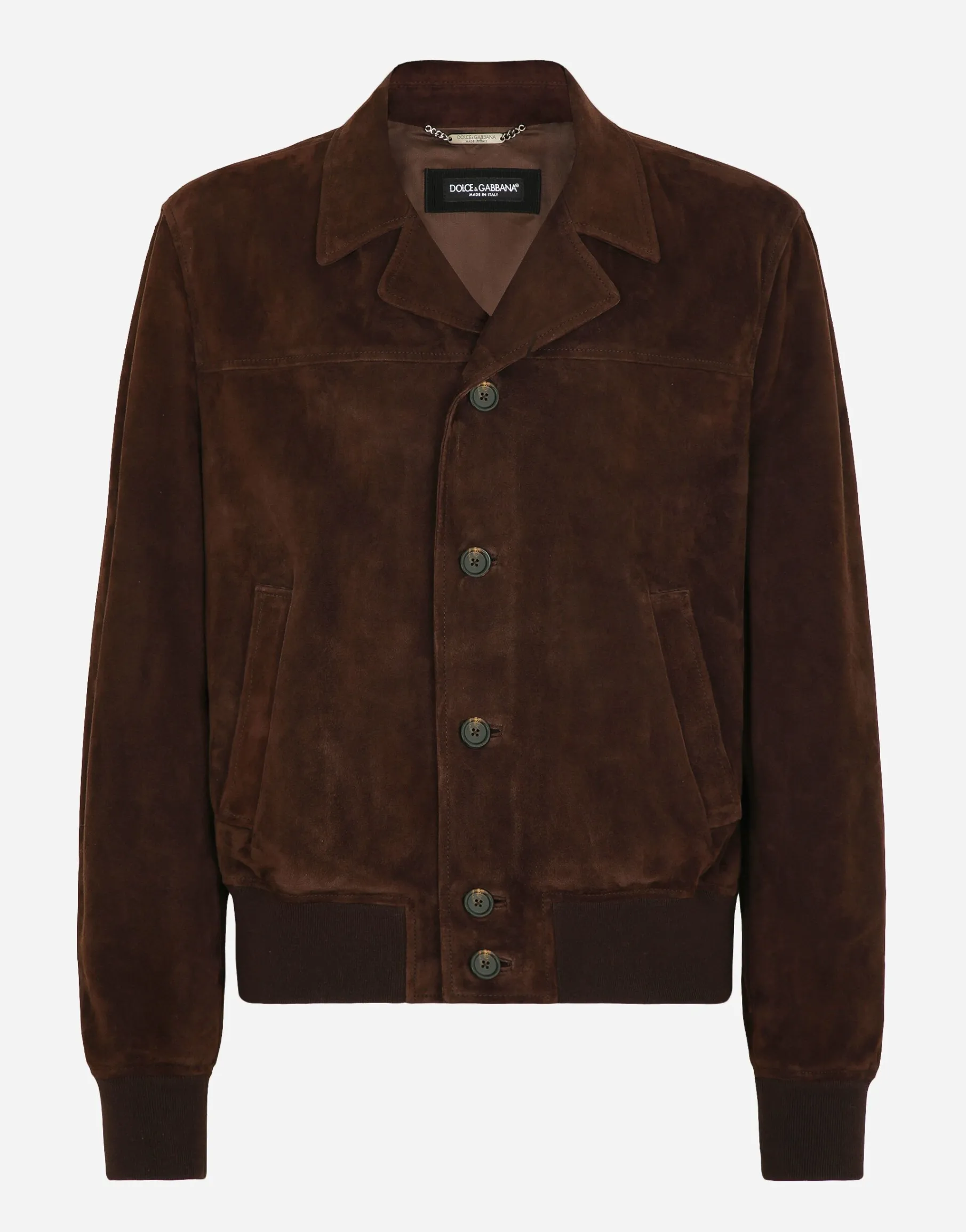 Nappa suede bomber jacket
