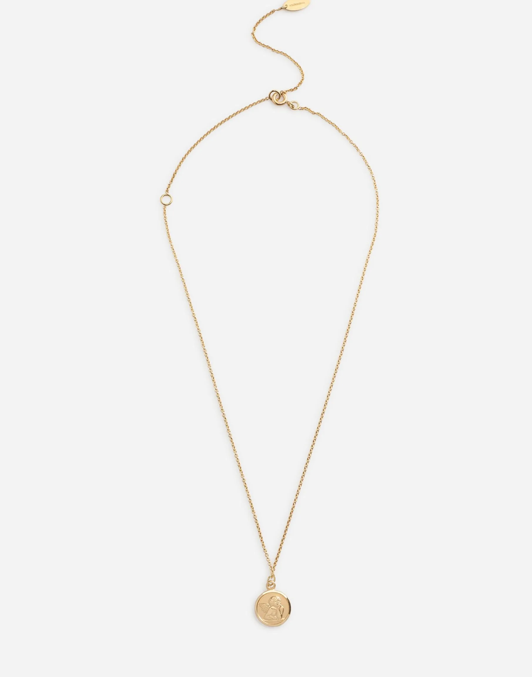Necklace with angel medallion