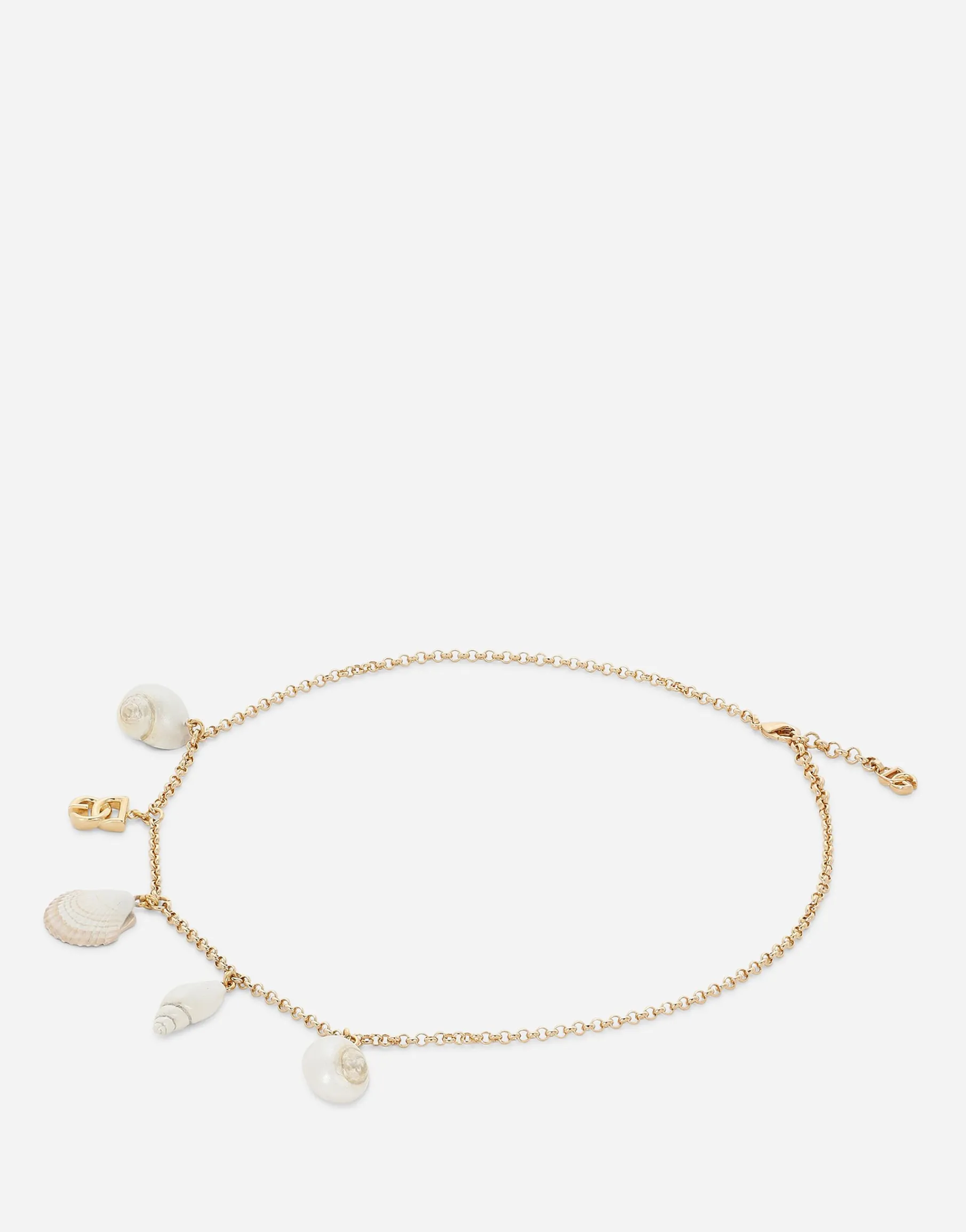 Necklace with DG logo and shells