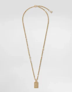 Necklace with Dolce&Gabbana logo plate