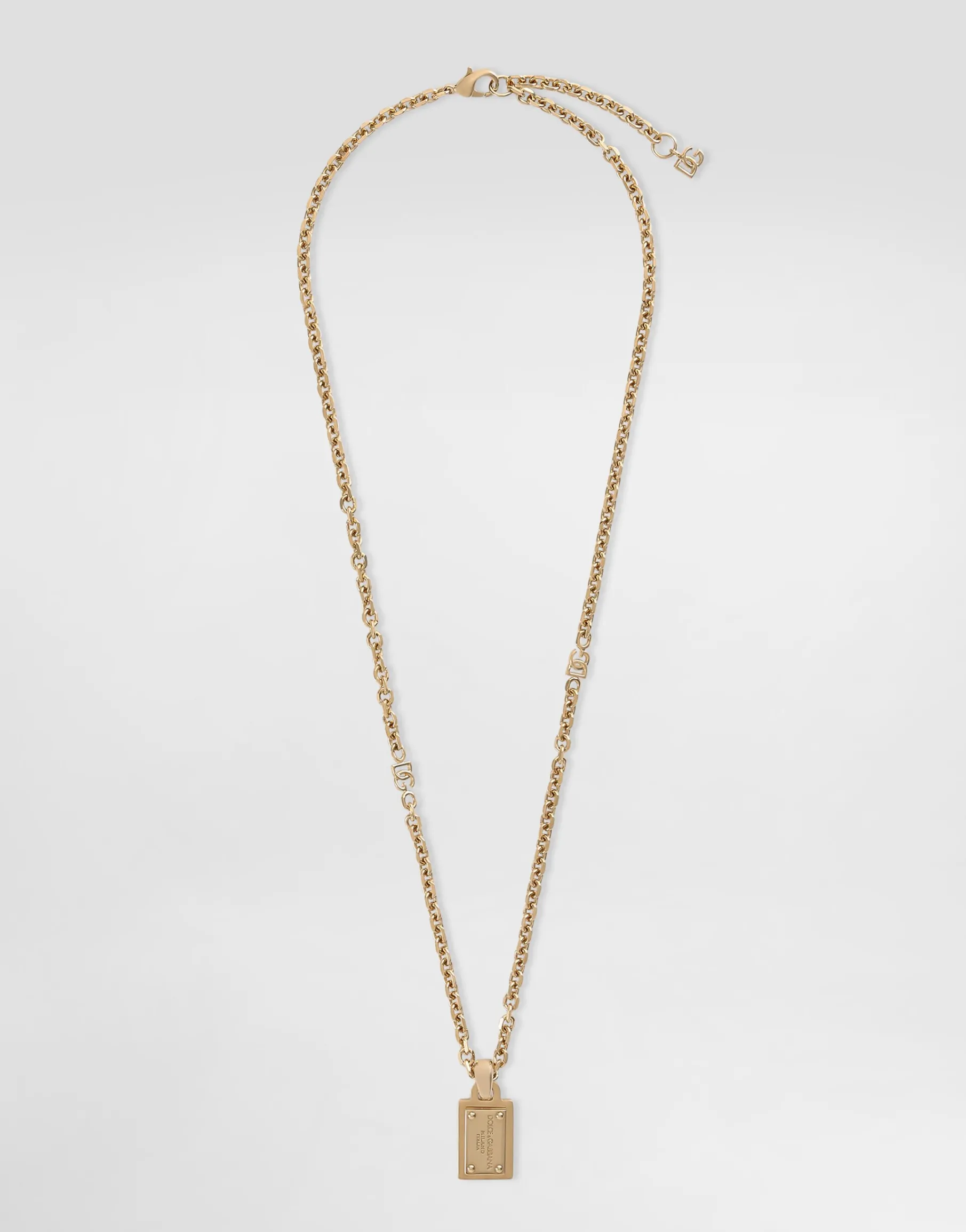 Necklace with Dolce&Gabbana logo plate