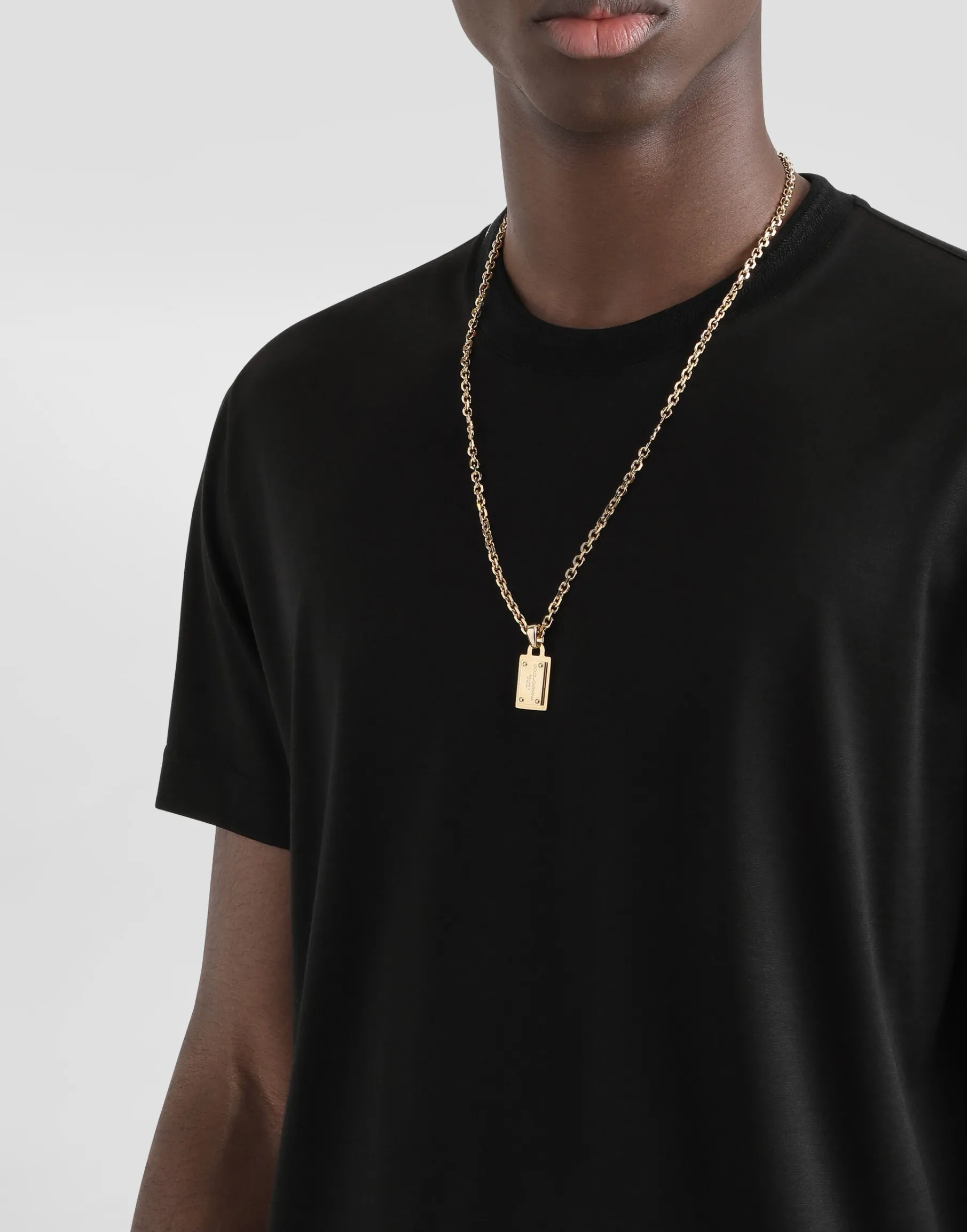 Necklace with Dolce&Gabbana logo plate