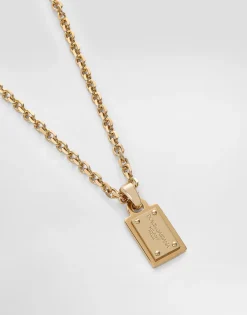 Necklace with Dolce&Gabbana logo plate