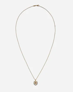 Necklace with good luck charm