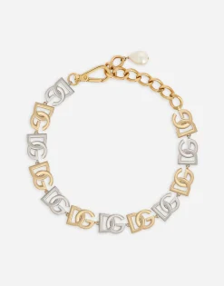 Necklace with multiple DG logos