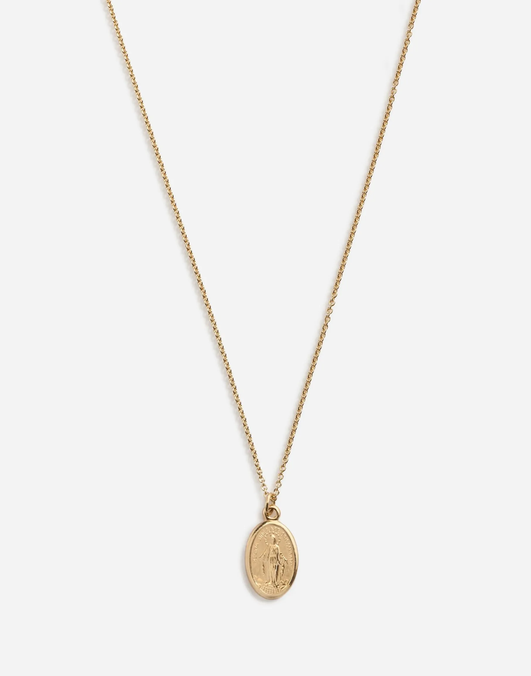 Necklace with Virgin Mary medallion