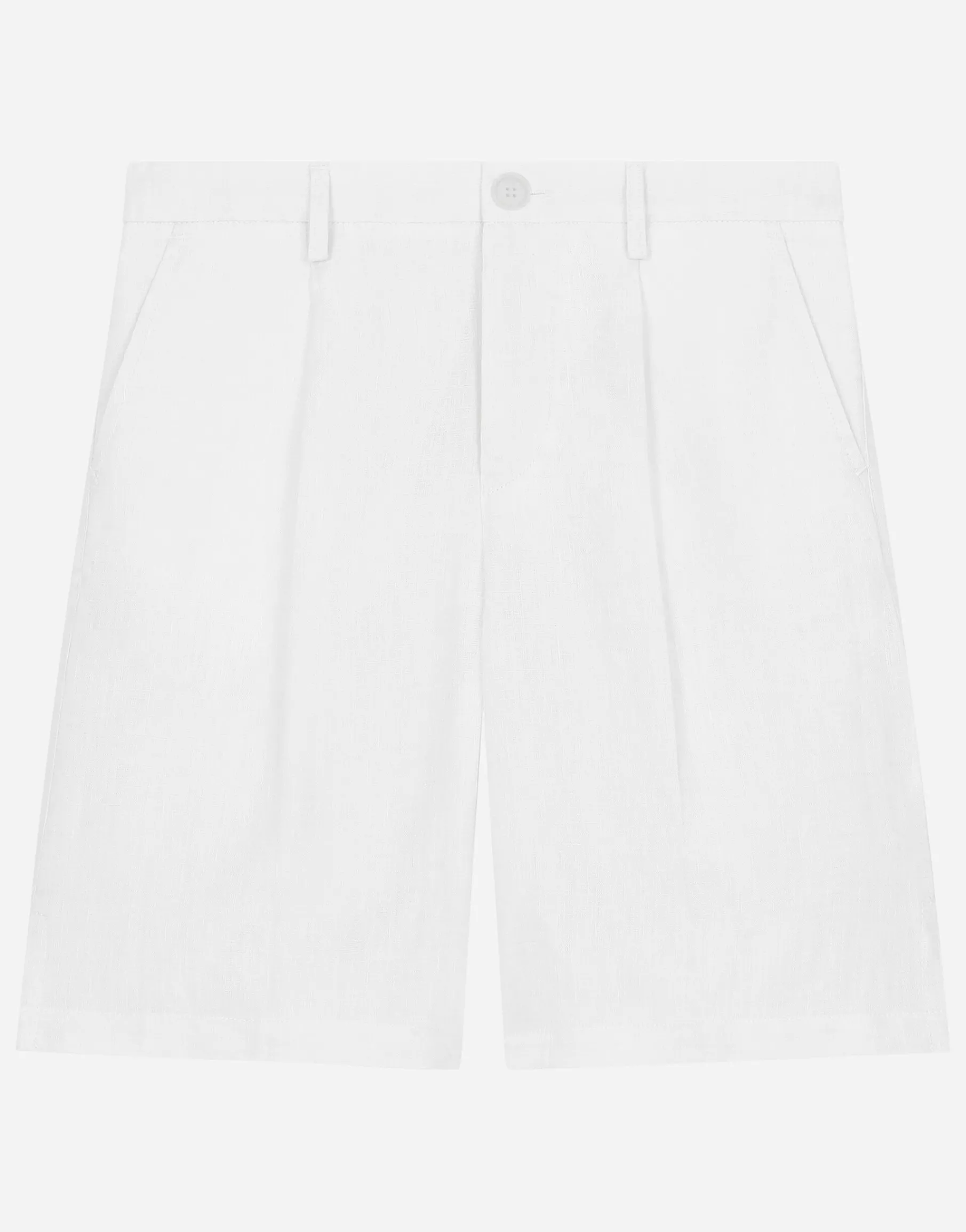 Non-stretch linen shorts