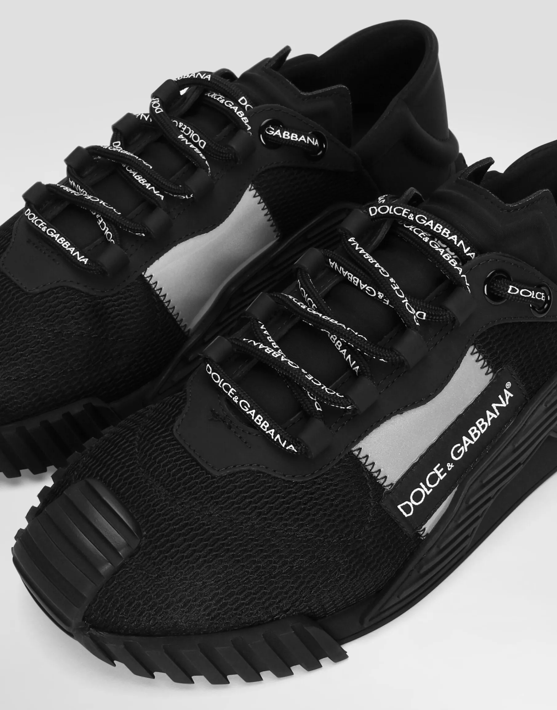 NS1 slip on sneakers in mixed materials