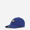 Nylon baseball cap with branded tag