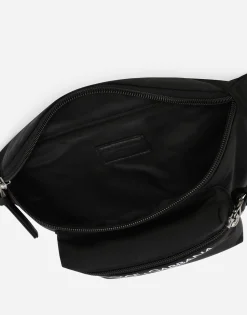 Nylon belt bag with Dolce&Gabbana Milano print